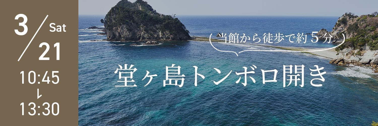 堂ヶ島トンボロ開き2026